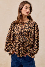 Load image into Gallery viewer, BiBi Lightweight Textured Tiered Top in Leopard
