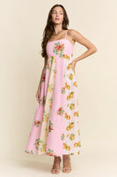J.nna Amalfi Colorblock Maxi Dress in Yellow Pink