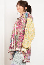 Load image into Gallery viewer, BlueVelvet OVERSIZED Multi Colored Printed Patchwork Top in Dusty Pink
