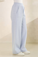 Veveret Striped Lounge Pants in Blue