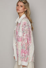Load image into Gallery viewer, POL Oversized Floral Print Top in Ivory/Pink Shirts &amp; Tops POL Clothing   
