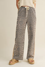Load image into Gallery viewer, LovLov Luxe Leopard Relaxed Pants With Side Trim in Leopard/Taupe
