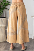 Load image into Gallery viewer, Oli &amp; Hali Terry Knit Pants with Lace Trim in Coffee
