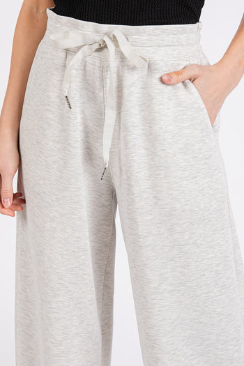 Mittoshop Solid Color Ultra Soft Straight Leg Pants in Oat