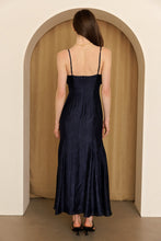Load image into Gallery viewer, Storia Cascade Ruffle Maxi Dress in Navy

