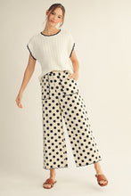 Load image into Gallery viewer, Jodifl Polka Dot Pants with Embroidered Scallop Edge Detail in Black
