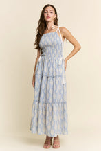 Load image into Gallery viewer, J.nna Floral Print Maxi Dress in Pastel Blue
