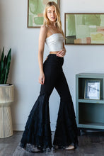 Load image into Gallery viewer, Oli &amp; Hali Jeans with Lace Flare Legs in Black
