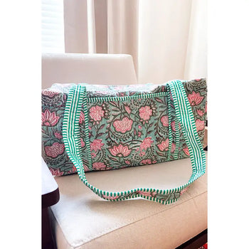 Nash Grey Lennon Duffle Bag in Blue