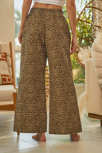 LovLov Leopard Urban Romance Heart Detail Pants in Leopard