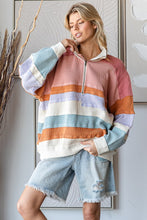 Load image into Gallery viewer, Oli &amp; Hali Color Block Pullover Top in Pink Combo
