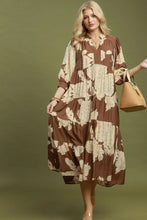 Load image into Gallery viewer, Umgee Floral Tiered Maxi Dress in Brown
