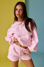 Load image into Gallery viewer, Papermoon Polka Dot Fleece Set in Pink/White Dot
