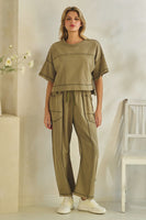 Veveret Knit Easy Set in Olive