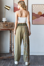 Load image into Gallery viewer, Oli &amp; Hali Mineral Washed Star Detailed Joggers in Olive
