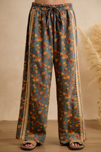 Load image into Gallery viewer, BiBi Washed Floral Denim Side Lace Trim Pants in Washed Denim
