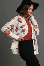 Load image into Gallery viewer, Umgee Leopard Button Down Cardigan Sweater in Cream
