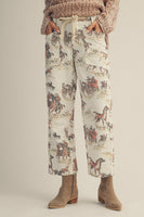 LovLov Frontier Reverie Equestrian Narrative Pants in Multi