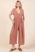 Load image into Gallery viewer, Mittoshop Mineral Washed Jumpsuit in Clay
