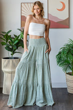 Load image into Gallery viewer, Oli &amp; Hali SMOCKED Waist Wide Leg Pants in Light Blue
