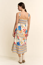 Load image into Gallery viewer, Davi &amp; Dani Parrot Print Maxi Dress in Cream Beige Multi
