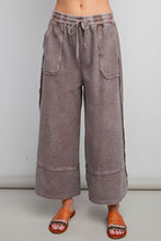 Load image into Gallery viewer, Easel Terry Palazzo Pants in Espresso Pants Easel   
