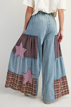 Load image into Gallery viewer, Easel Chambray Pants with Mix N Match Patches in Vintage Denim
