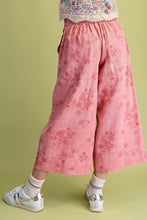 Load image into Gallery viewer, Easel Floral Print Washed Twill Pants in Antique Rose
