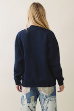 Load image into Gallery viewer, Veveret USA Patched Sweatshirt in Navy
