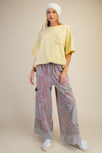 Load image into Gallery viewer, Easel Patchwork Print Pants in Ash
