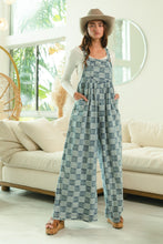 Load image into Gallery viewer, BiBi Vintage Washed Checkered Overalls in Denim ON ORDER
