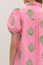 Load image into Gallery viewer, entro Floral Embroidered Midi Dress in Pink
