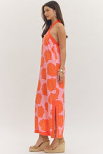 Load image into Gallery viewer, entro Shell Print Halter Neck Maxi Dress in Pink
