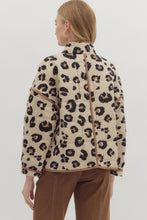 Load image into Gallery viewer, Entro Leopard Print Quilted Puff Jacket in Animal

