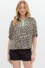 Load image into Gallery viewer, Entro Leopard Print Dolman Top in Camel
