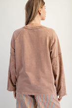 Load image into Gallery viewer, Easel Eyelet Lace Heart Patched Top in Almond
