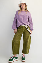 Load image into Gallery viewer, Easel Eyelet Lace Heart Patched Top in Dusty Lilac
