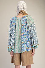 Load image into Gallery viewer, Easel Mix n Match Printed Top in Green
