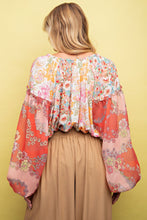 Load image into Gallery viewer, Easel Floral Print Mix n Match Top in Sage Coral Shirts &amp; Tops Easel   

