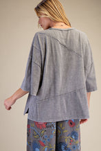 Load image into Gallery viewer, Easel OVERSIZED Mineral Washed Cotton Top in Grey
