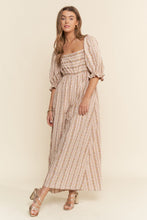 Load image into Gallery viewer, J.nna Floral Striped Pattern Jumpsuit in Vintage Floral Pink
