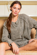 Load image into Gallery viewer, Rae Mode Mineral Washed Waffle Knit Set in Olive
