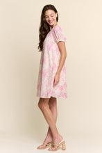 Load image into Gallery viewer, J.nna Floral Print Mini Dress in Orchid Berry
