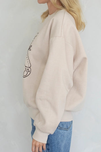 Things Between HOWDY Sweatshirt in Taupe