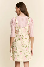 Load image into Gallery viewer, Jodifl Floral Print Overall Mini Dress in Beige Pink
