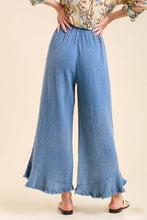 Load image into Gallery viewer, Umgee Mineral Wash Cotton Gauze Pants in Ocean Pants Umgee   
