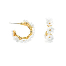 Lauren Kenzie Karly Flower Hoops