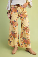 Load image into Gallery viewer, Easel Floral Washed Twill Pants in Camel
