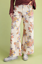 Load image into Gallery viewer, Easel Floral Washed Twill Pants in Khaki

