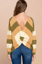 Load image into Gallery viewer, Oddi Striped Sweater in Olive Mix Top Oddi   
